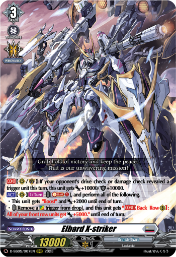 Elbard X-striker - D-SS05/007 - Triple Rare available at 401 Games Canada