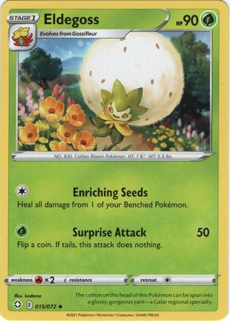 Eldegoss - 015/072 - Uncommon available at 401 Games Canada