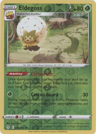 Eldegoss - 016/203 - Holo Rare - Reverse Holo available at 401 Games Canada