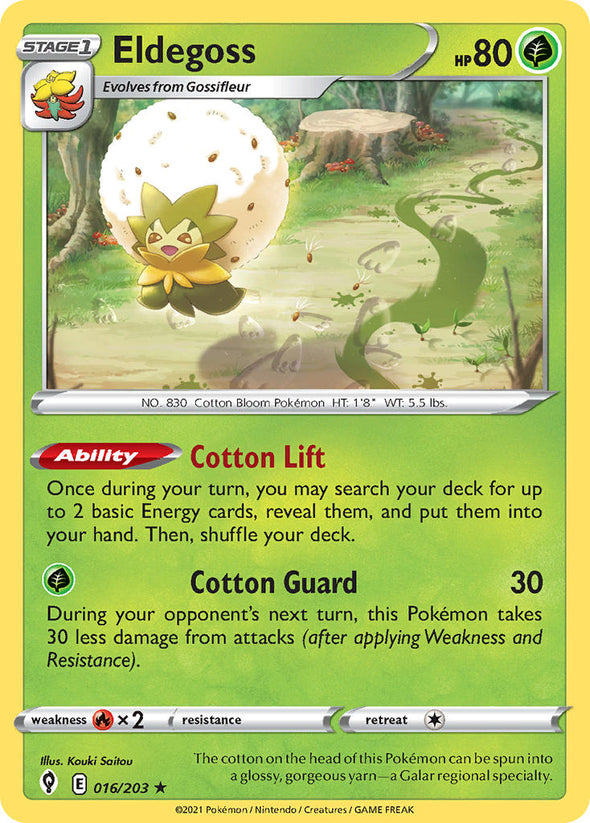 Eldegoss - 016/203 - Rare - Theme Deck Exclusive available at 401 Games Canada