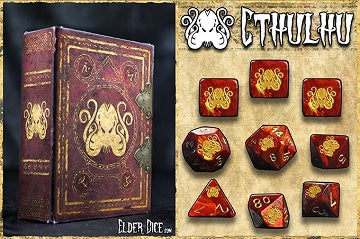 Elder Dice Set - Cthulhu Red available at 401 Games Canada