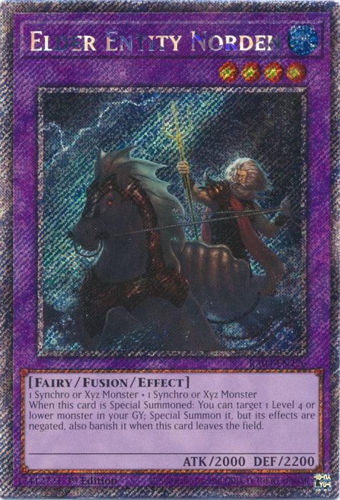 Elder Entity Norden (Platinum Secret Rare) - RA04-EN226 - Platinum Secret Rare - 1st Edition