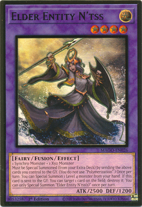 Elder Entity N'tss - MAGO-EN026 - Premium Gold Rare - 1st Edition available at 401 Games Canada