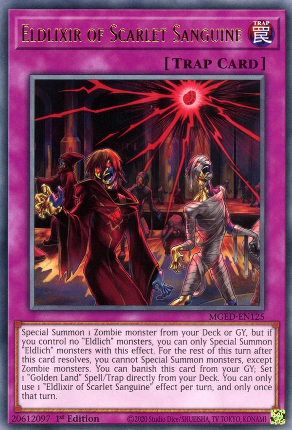 Eldlixir of Scarlet Sanguine - MGED-EN125 - Rare - 1st Edition available at 401 Games Canada