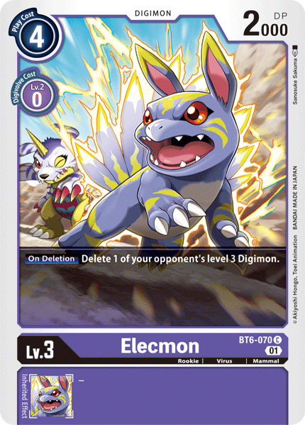 Elecmon - BT6-070 - Common available at 401 Games Canada