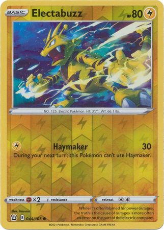 Electabuzz - 044/163 - Common - Reverse Holo available at 401 Games Canada