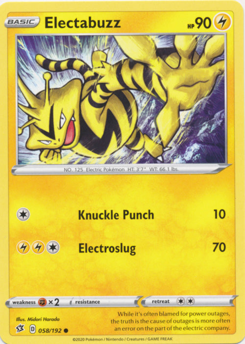 Electabuzz - 058/192 - Common available at 401 Games Canada