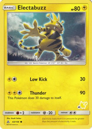 Electabuzz (#41 Pikachu Stamped) - 043/156 - Promo available at 401 Games Canada