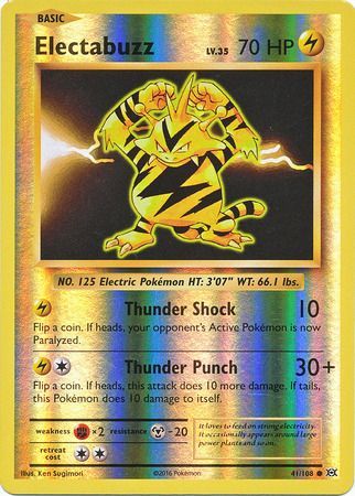 Electabuzz - 41/108 - Common - Reverse Holo available at 401 Games Canada