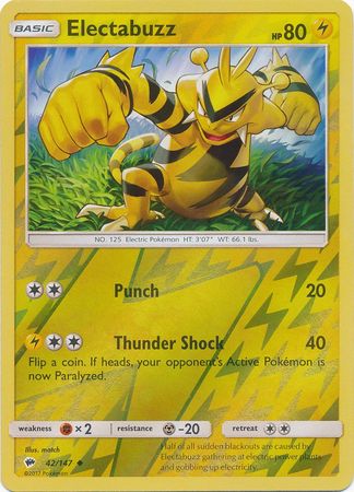 Electabuzz - 42/147 - Uncommon - Reverse Holo available at 401 Games Canada