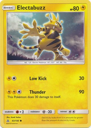 Electabuzz - 43/156 - Common available at 401 Games Canada