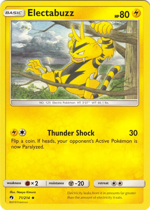 Electabuzz - 71/214 - Uncommon available at 401 Games Canada