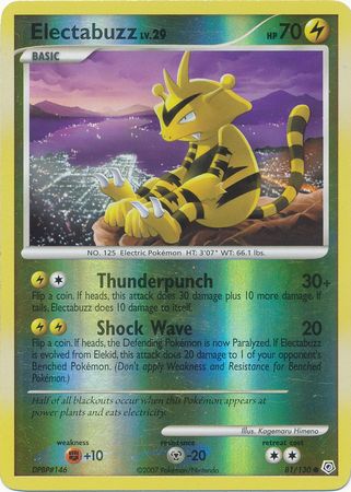 Electabuzz - 81/130 - Common - Reverse Holo available at 401 Games Canada