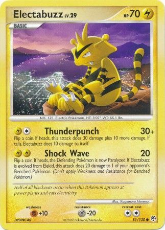 Electabuzz - 81/130 - Common available at 401 Games Canada