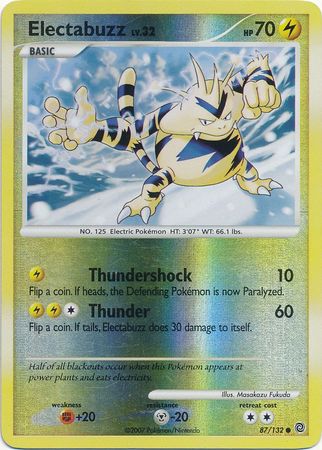 Electabuzz - 87/132 - Common - Reverse Holo available at 401 Games Canada