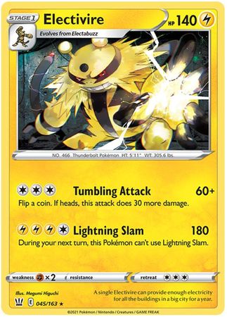 Electivire - 045/163 - Rare available at 401 Games Canada