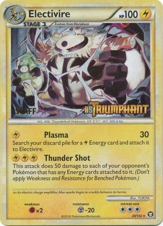 Electivire - 20/102 - (Staff) Pre-Release Promo