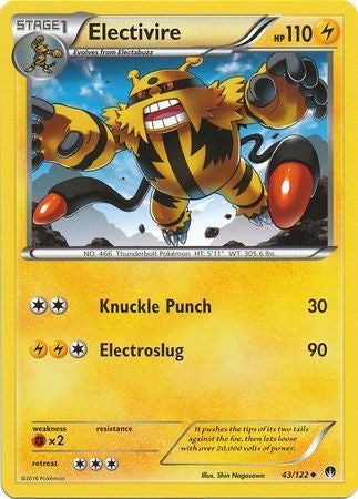 Electivire - 43/122 - Uncommon available at 401 Games Canada