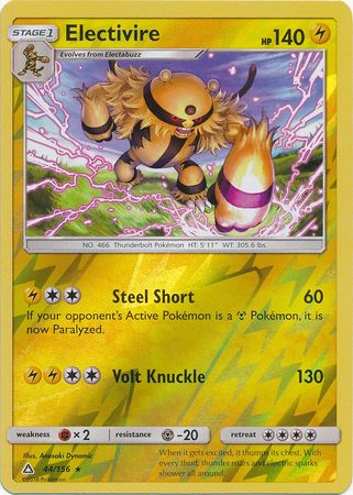 Electivire - 44/156 - Rare - Reverse Holo available at 401 Games Canada