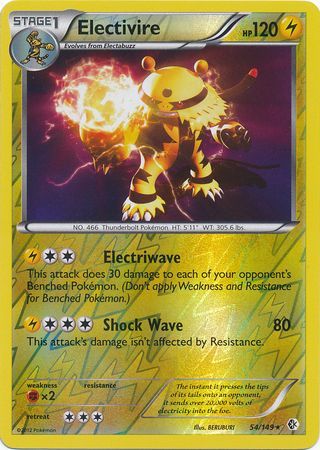 Electivire - 54/149 - Holo Rare - Reverse Holo available at 401 Games Canada