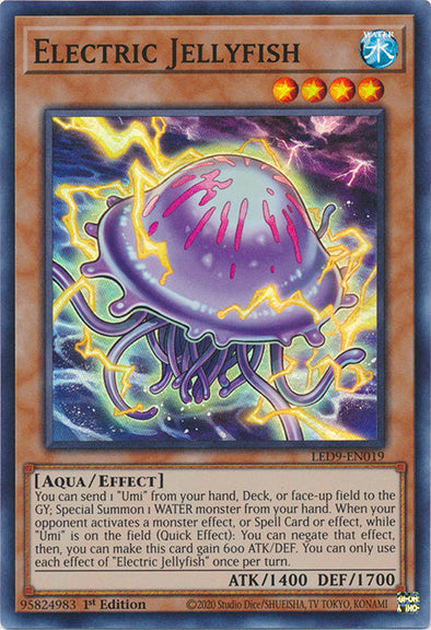 Electric Jellyfish - LED9-EN019 - Super Rare - 1st Edition available at 401 Games Canada