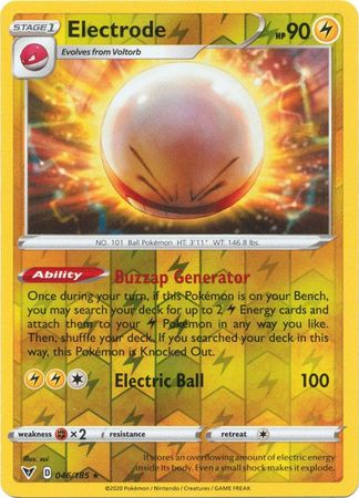 Electrode - 046/185 - Holo Rare - Reverse Holo available at 401 Games Canada