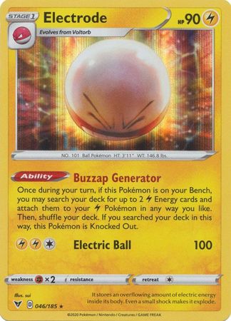 Electrode - 046/185 - Holo Rare available at 401 Games Canada