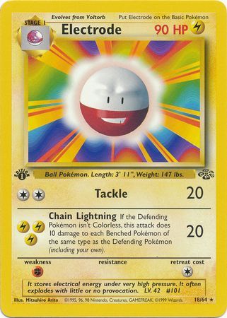Electrode - 18/64 - Rare - 1st Edition available at 401 Games Canada