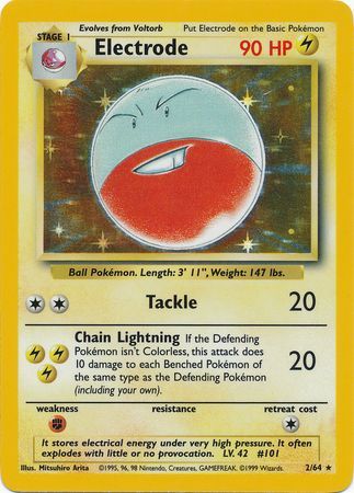 Electrode - 2/64 - Holo (No Set Symbol Misprint) available at 401 Games Canada