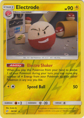 Electrode - 39/181 - Holo Rare - Reverse Holo available at 401 Games Canada