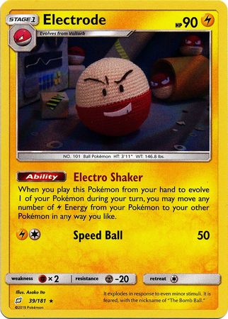 Electrode - 39/181 - Holo Rare available at 401 Games Canada