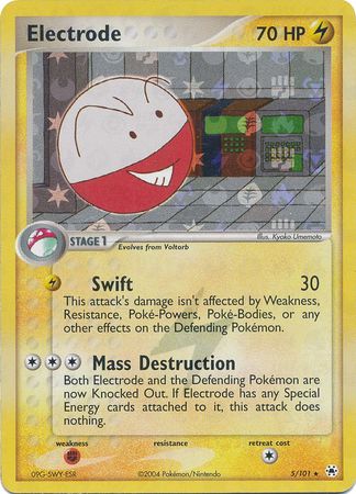 Electrode - 5/101 - Holo Rare - Reverse Holo available at 401 Games Canada