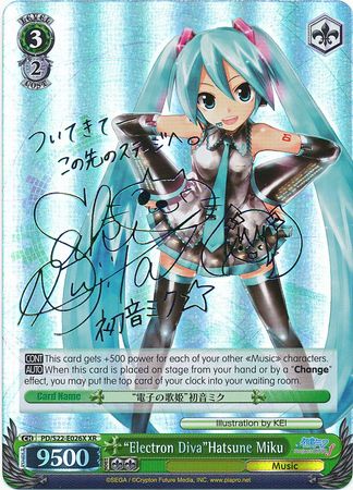 "Electron Diva"Hatsune Miku - PD/S22-E026X - Extra Rare available at 401 Games Canada