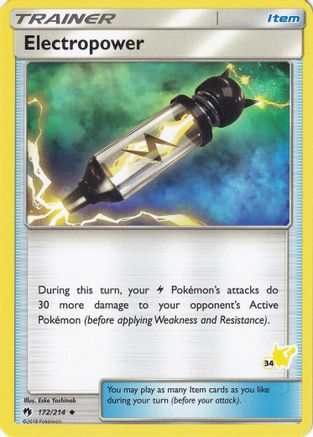 Electropower (#34 Pikachu Stamped) - 172/214 - Promo available at 401 Games Canada