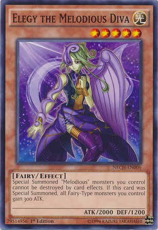 Elegy the Melodious Diva - NECH-EN006 - Common - 1st Edition available at 401 Games Canada