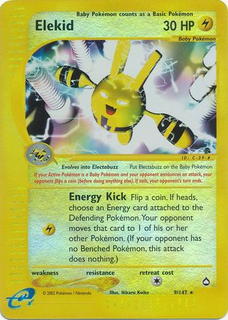 Elekid - 9/147 - Rare - Reverse Holo available at 401 Games Canada