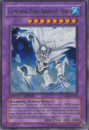 Elemental HERO Absolute Zero - YG04-EN001 - Ultra Rare available at 401 Games Canada