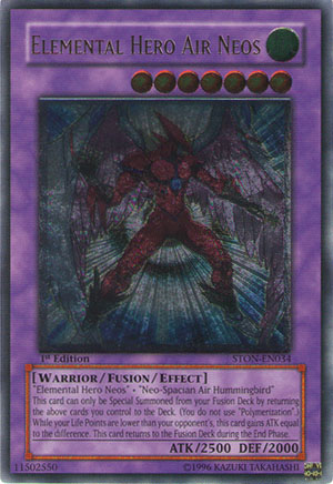 Elemental HERO Air Neos - STON-EN034 - Ultimate Rare - 1st Edition available at 401 Games Canada