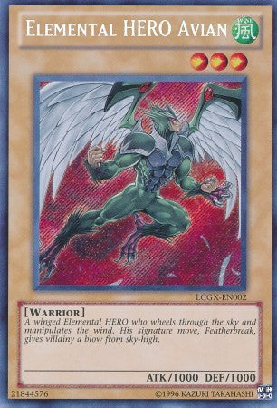 Elemental HERO Avian (Alternate art) - LCGX-EN002 - Secret Rare - Unlimited available at 401 Games Canada