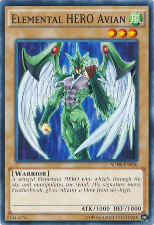 Elemental HERO Avian - SDHS-EN006 - Common - Unlimited available at 401 Games Canada