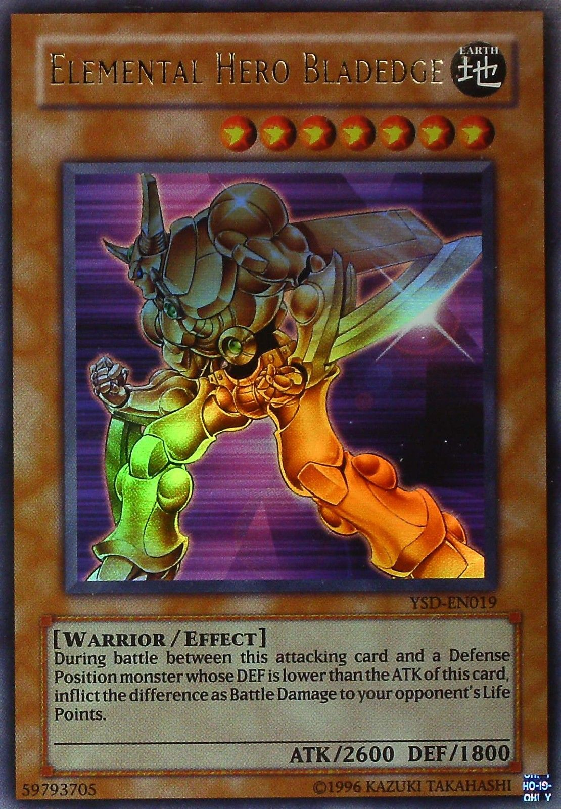 401 Games Canada - Elemental HERO Bladedge - YSD-EN019 - Ultra Rare - Unlimited 401 Games Canada - Elemental HERO Bladedge - YSD-EN019 - Ultra Rare - Unlimited