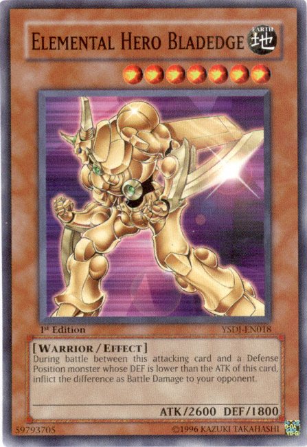 Elemental HERO Bladedge - YSDJ-EN018 - Common - 1st Edition available at 401 Games Canada