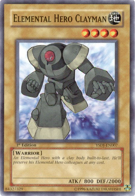 Elemental HERO Clayman - YSDJ-EN007 - Common - 1st Edition available at 401 Games Canada