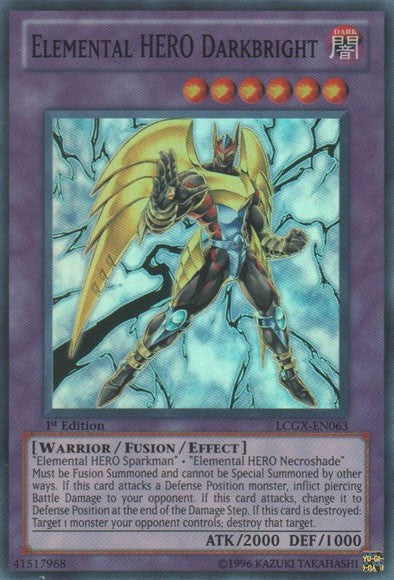 Elemental HERO Darkbright - LCGX-EN063 - Super Rare - 1st Edition available at 401 Games Canada
