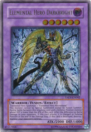 Elemental HERO Darkbright - TAEV-EN042 - Ultimate Rare - Unlimited available at 401 Games Canada