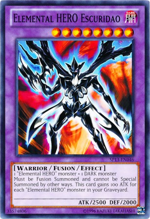 Elemental HERO Escuridao - SP13-EN046 - Starfoil Rare - Unlimited available at 401 Games Canada