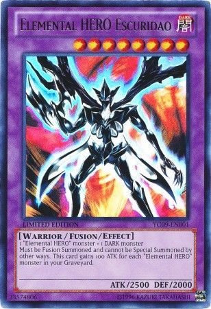 Elemental HERO Escuridao - YG09-EN001 - Ultra Rare available at 401 Games Canada