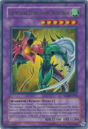 Elemental HERO Flame Wingman - TLM-EN035 - Ultra Rare - Unlimited available at 401 Games Canada