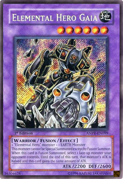 Elemental HERO Gaia - ANPR-EN099 - Secret Rare - 1st Edition available at 401 Games Canada