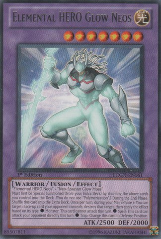 Elemental HERO Glow Neos - LCGX-EN061 - Rare - 1st Edition available at 401 Games Canada